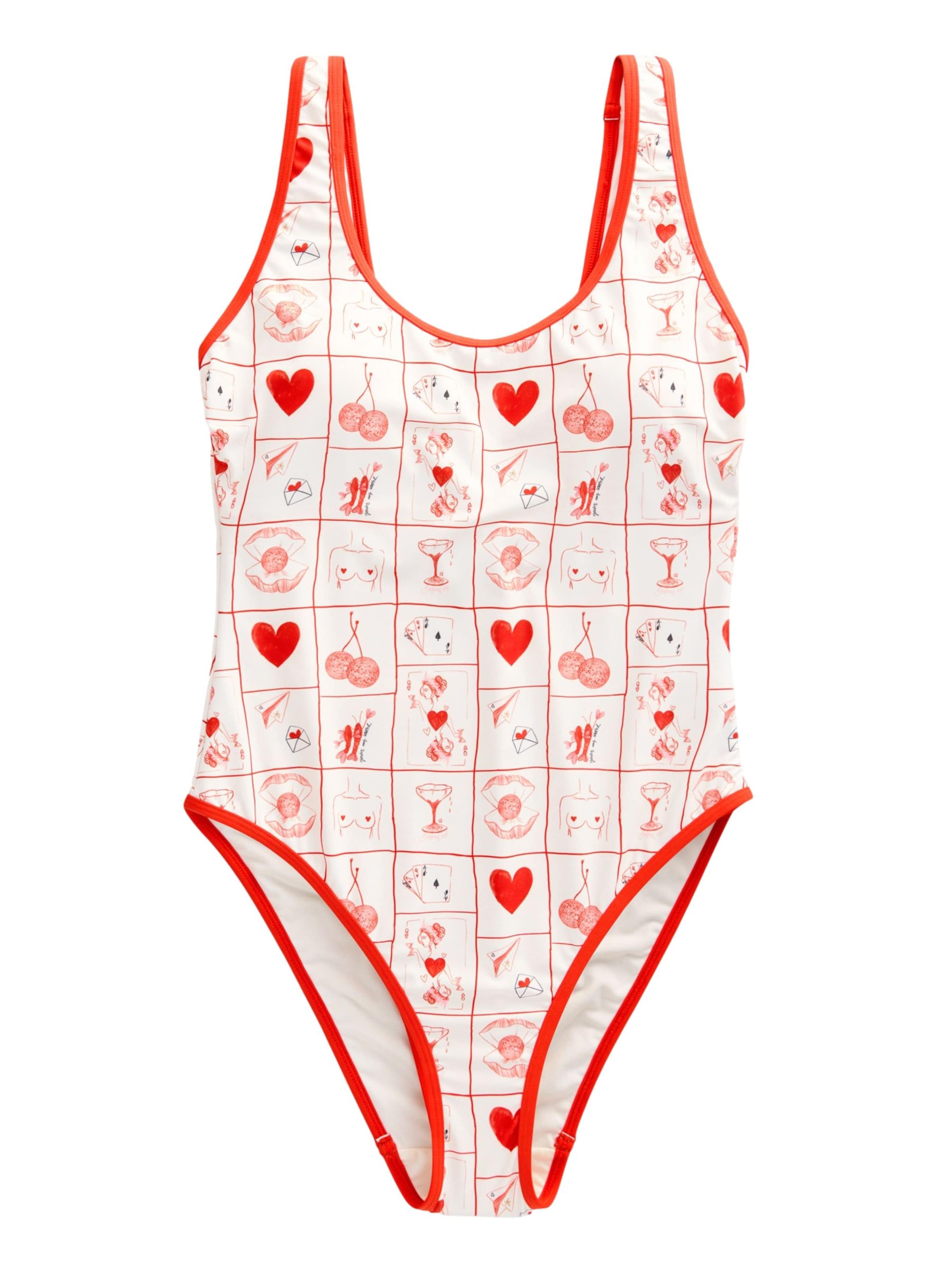 Bustier Maillot de bain Rockett St George en beige : devant