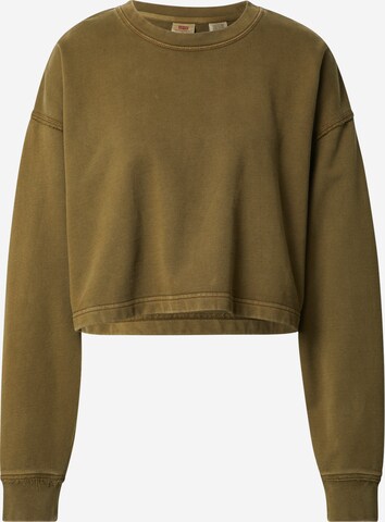 LEVI'S ® Sweatshirt 'Roonie Crop Sweatshirt' in Groen: voorkant