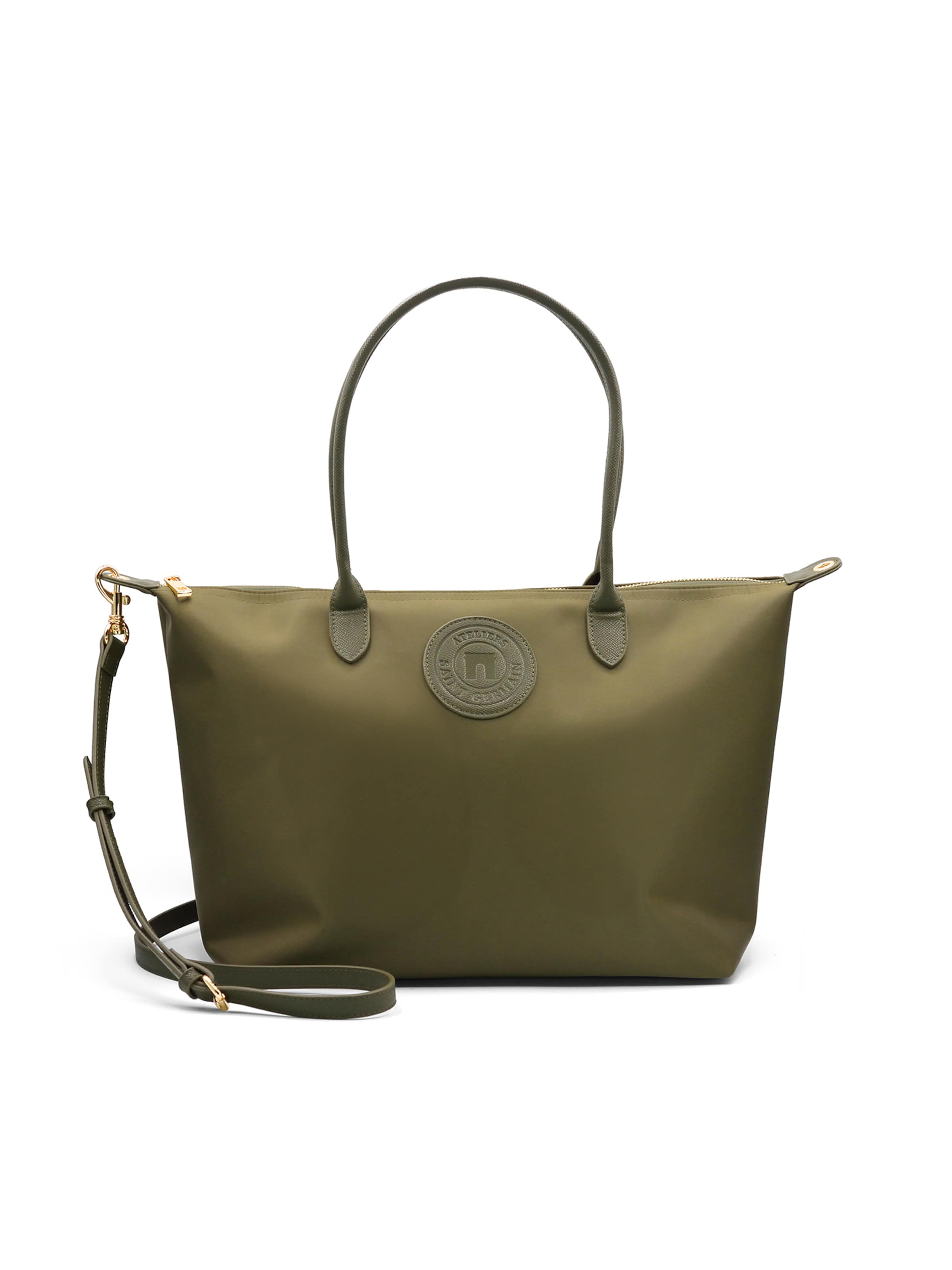 Ateliers Saint Germain - Bolso de hombro 'Etretat' en verde: frente