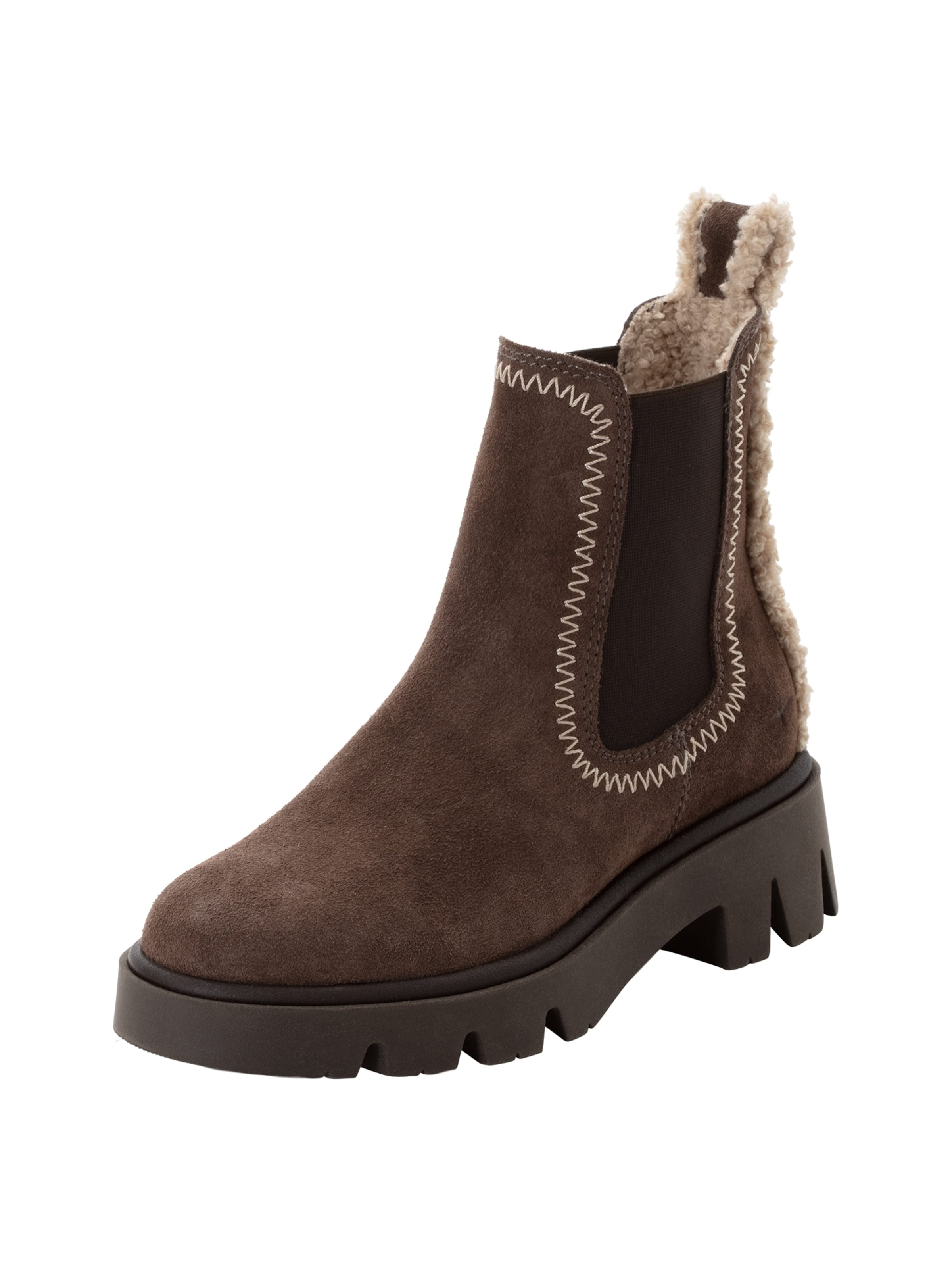 Tamaris Chelsea boots in Brown: front