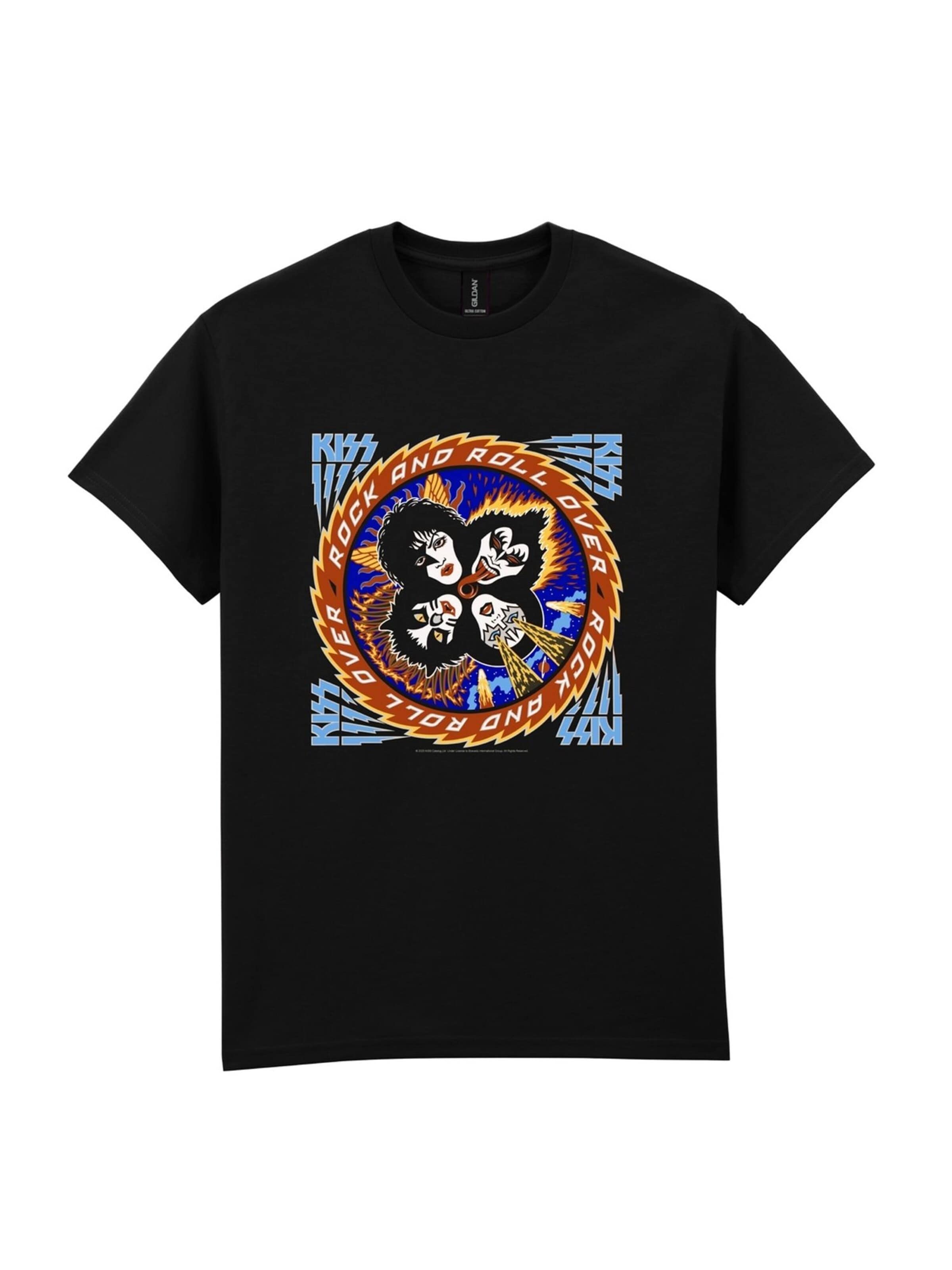 Kiss Shirt 'Kiss  Rock And Roll Over' in Black: front