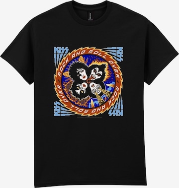 T-Shirt 'Kiss Rock And Roll Over' Kiss en noir : devant