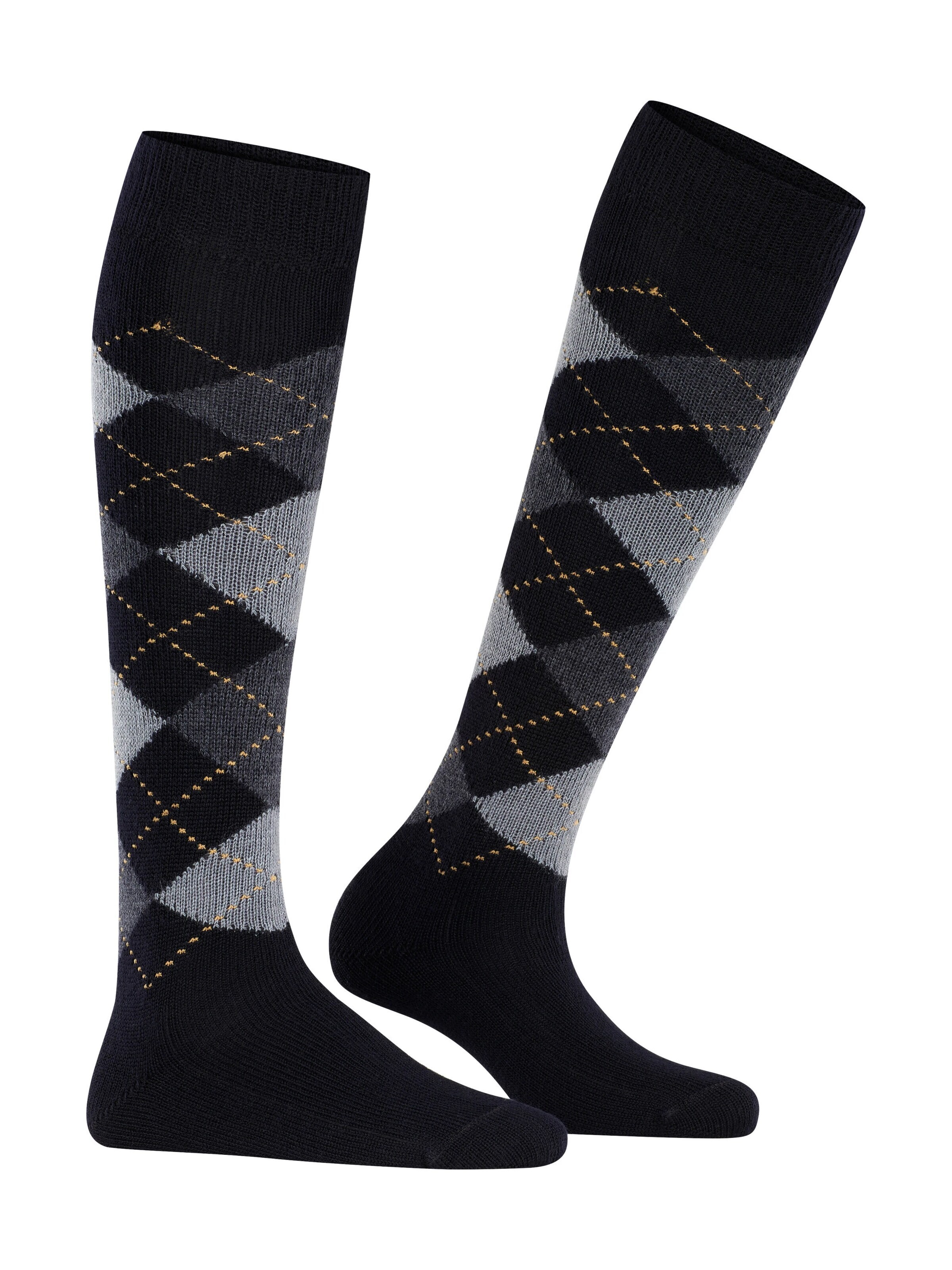 BURLINGTON Over the Knee Socks 'Whitby' in Black