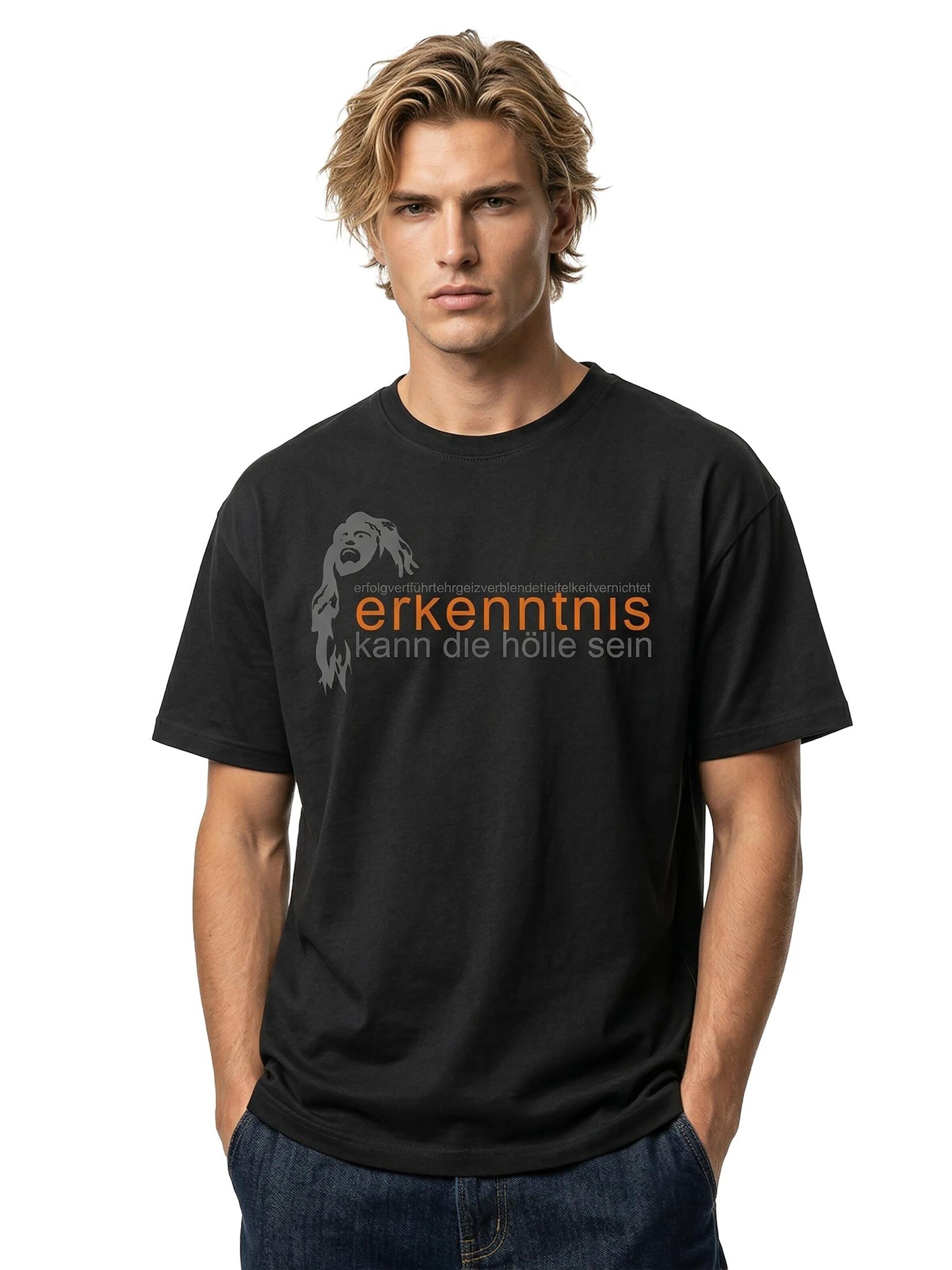 MAKAYA Shirt 'Erkenntnis' in Black