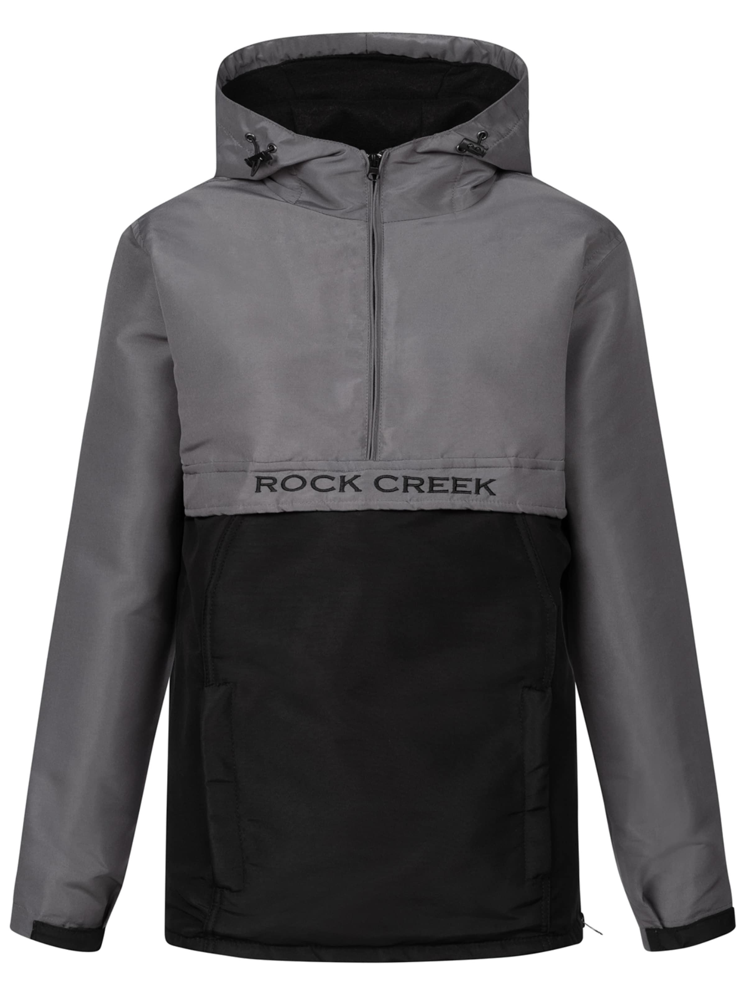 Rock Creek Jacke in dunkelgrau / schwarz, Produktansicht