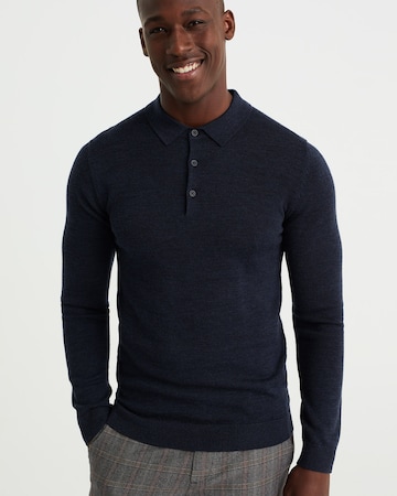 WE Fashion Sweater in Blue: front