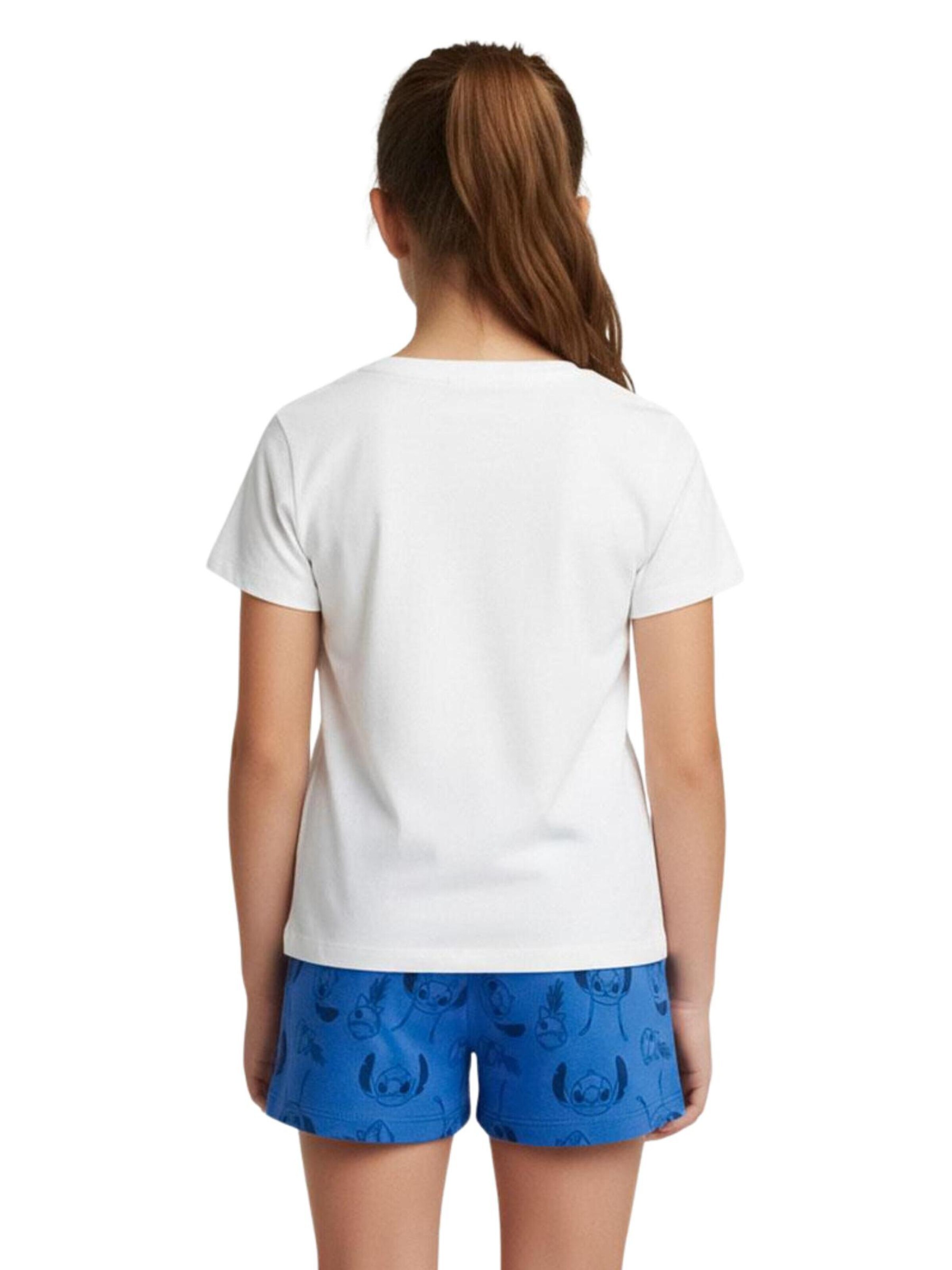 Cerdá Pajamas 'Stitch Schlafanzug kurz' in Blue: front