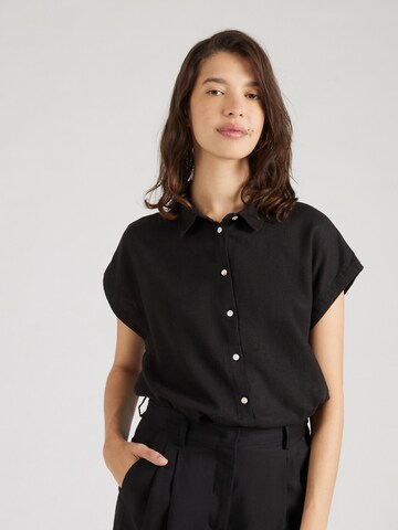Camicia da donna 'IHLINNO' di ICHI in nero: frontale