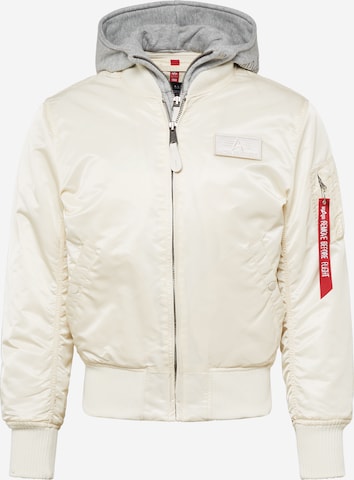 ALPHA INDUSTRIESPrijelazna jakna - bijela boja: prednji dio