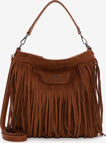 Emily & Noah Pouch 'Hedda' in Brown: front