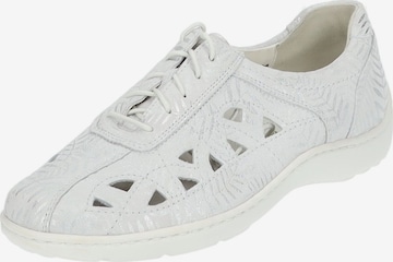 WALDLÄUFER Lace-Up Shoes in White: front