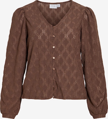 VILA Bluse 'ABBI' in Braun: Vorderseite