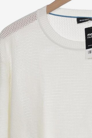 DIESEL Pullover XL in Weiß