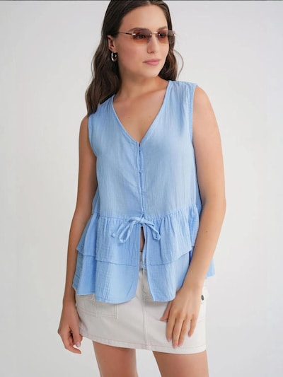 MixRay Bluse 'Blusen'‌‌‌‌ in S in hellblau, Produktansicht