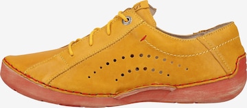 JOSEF SEIBEL Lace-Up Shoes 'Fergey 73' in Yellow