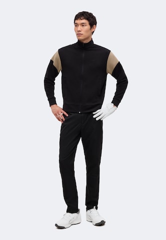 BOSS Sports sweat jacket 'Union Skaz' in Black: front