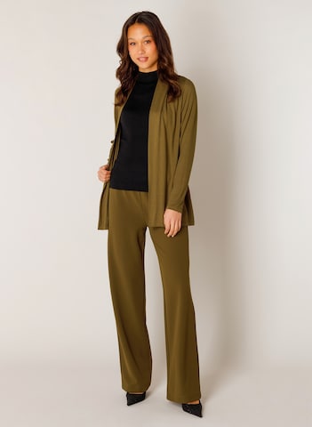 BASE LEVEL Knit Cardigan in Green