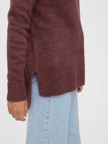 VERO MODA Sweater 'Lefile' in Brown