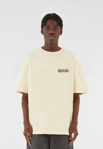 MJ Gonzales T-Shirt 'Art is Revolution' in Gelb: Vorderseite