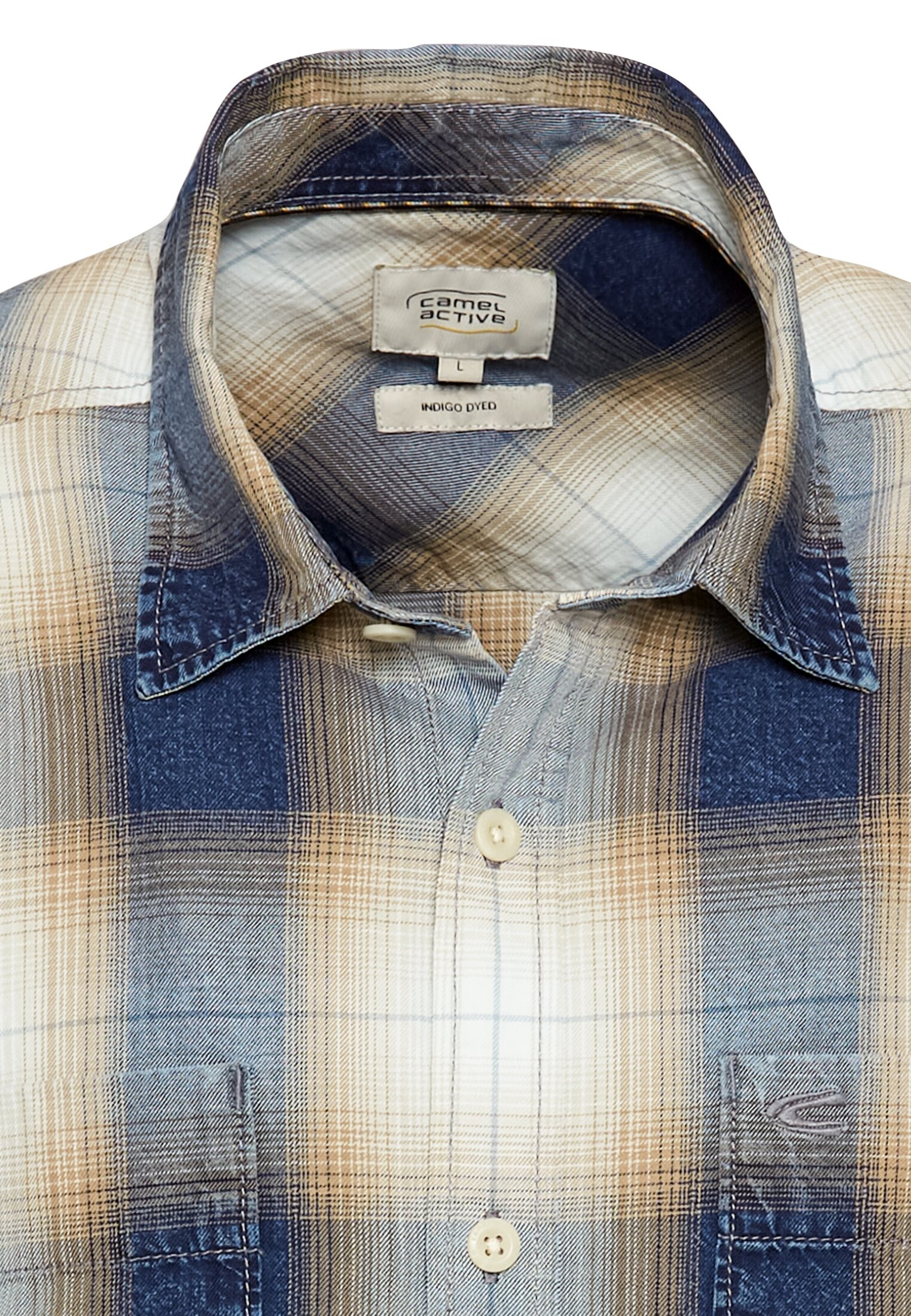 CAMEL ACTIVE Regular Fit Skjorte i blå