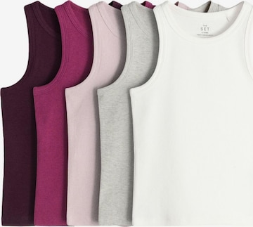 Top di The Set in grigio: frontale