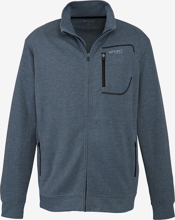 Stooker Men Sweatjacke 'Sidney' in Blau: Vorderseite
