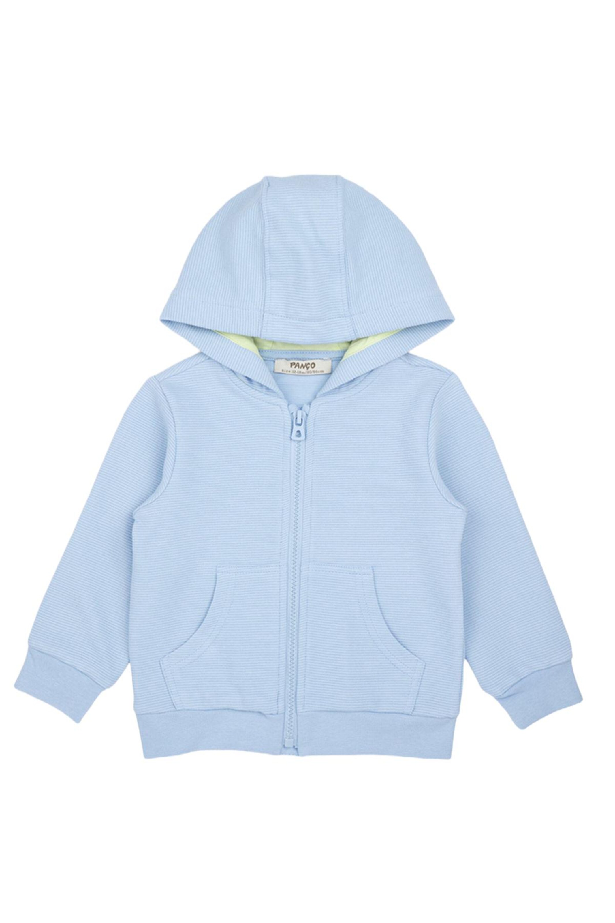 Panço Sweatjacke in Blau: Vorderseite