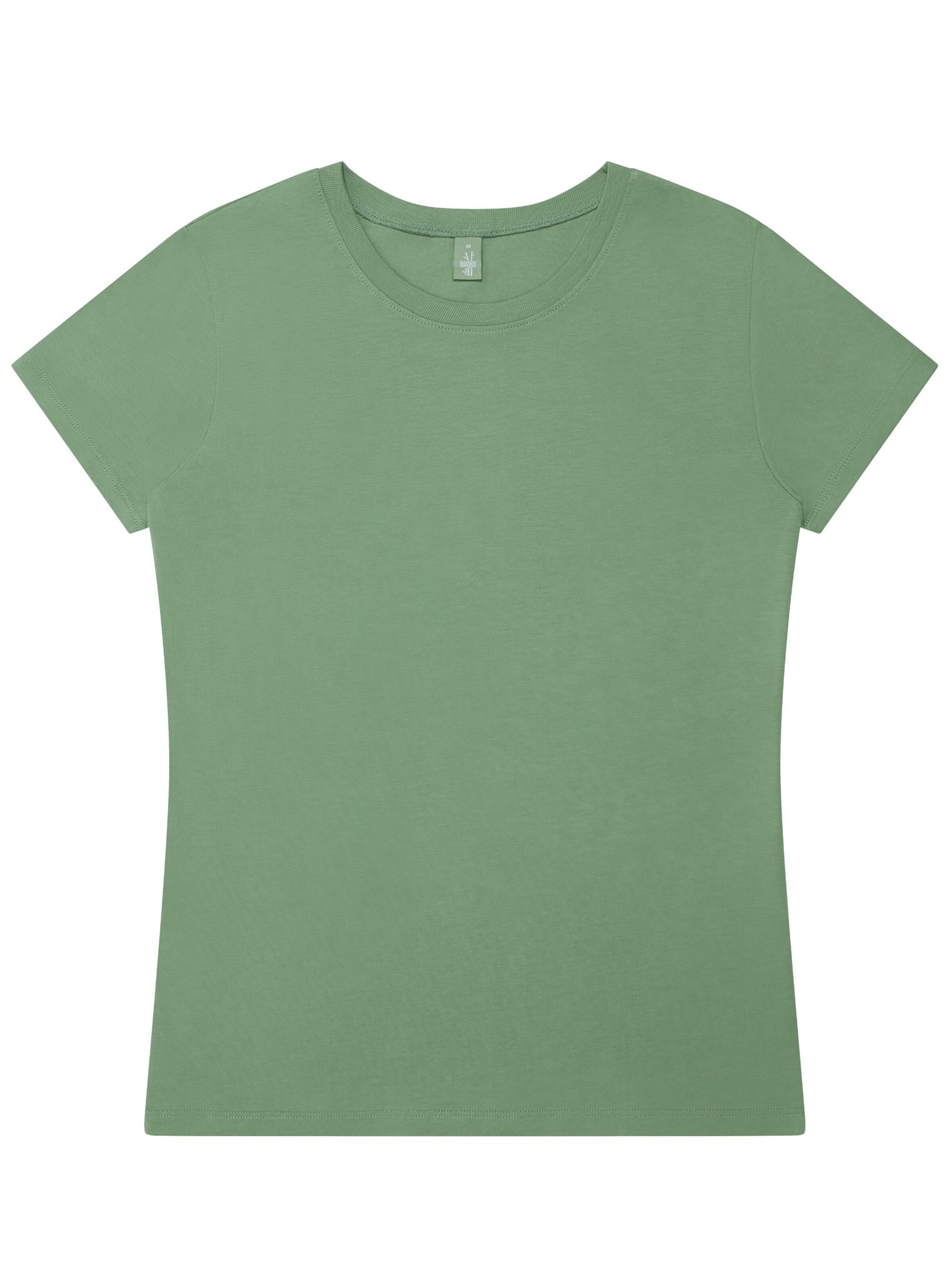 Life-Tree Shirt 'Fairwear Bambus' in Green: front
