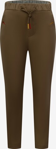 GIORDANO junior Slim fit Workout Pants in Brown: front