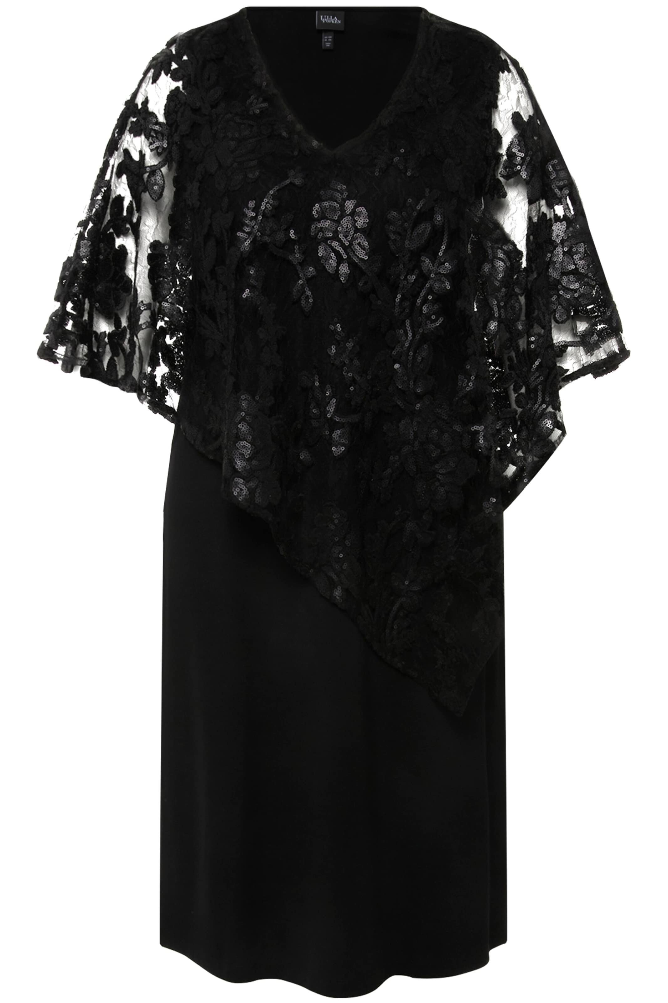 Ulla Popken Kleid in Schwarz: Vorderseite