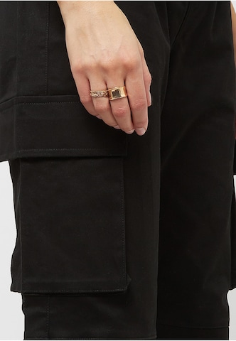 Effilé Pantalon cargo Sixth June en noir