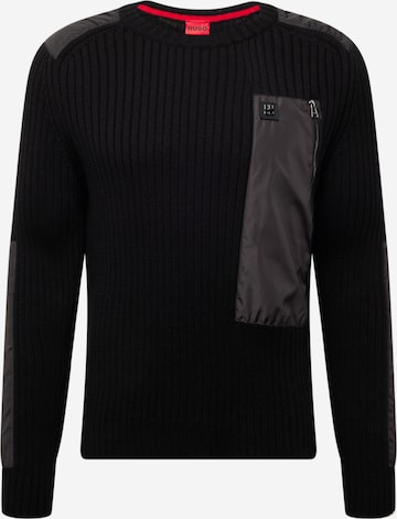 HUGO Red Sweater 'Stofor' in Black: front