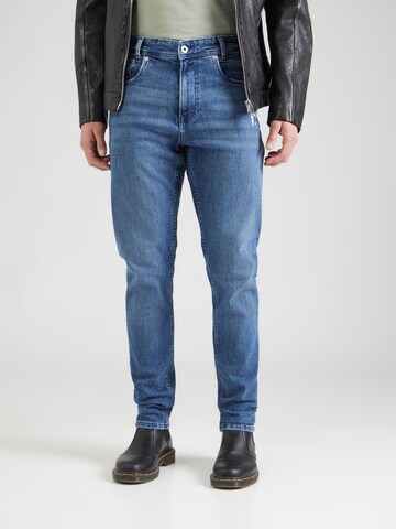 Pepe Jeans Liibuv Teksapüksid 'Callen', värv sinine: eest vaates
