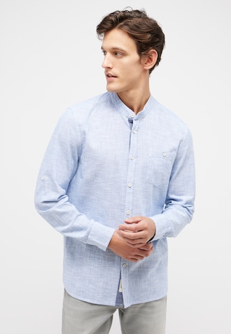 MUSTANG Comfort fit Button Up Shirt in Blue: front