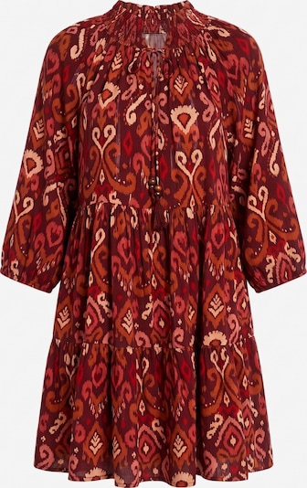 Apricot Shimmer Ikat Babydoll Mini Dress in 34 in burgunder, Produktansicht