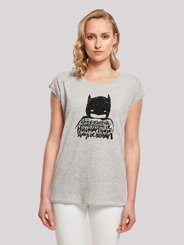 F4NT4STIC Shirt 'Batman' in Grey: front