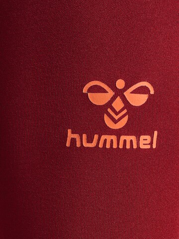 Skinny Pantalon de sport 'Ongrid' Hummel en rouge