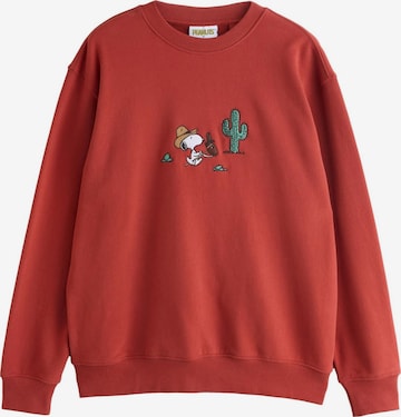 Next Sweatshirt 'Snoopy' in Rot: Vorderseite