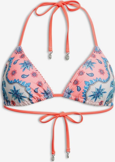 Superdry Hauts de bikini en bleu / gris / corail / rose / blanc, Vue avec produit