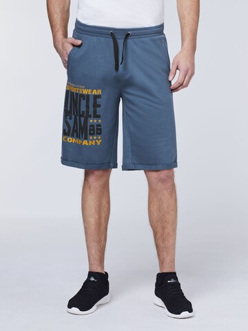 UNCLE SAM Regular Pants in Blue: front