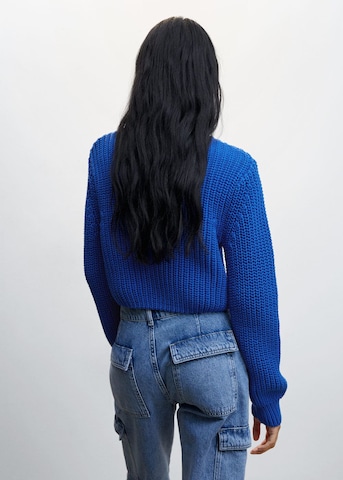 MANGO Sweater in Blue