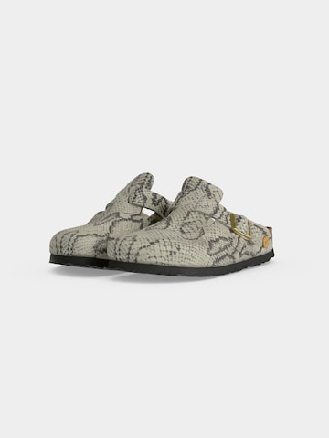 BIRKENSTOCK Nizki natikači 'Boston' | siva barva