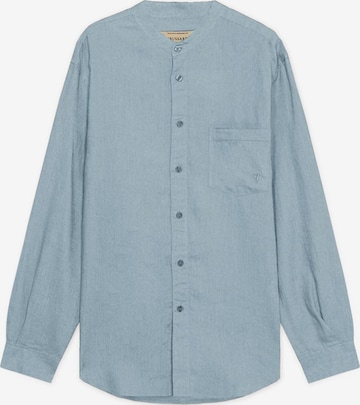 Trussardi - Camisa en azul: frente