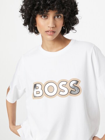 T-shirt 'Ekrisp' BOSS Black en blanc
