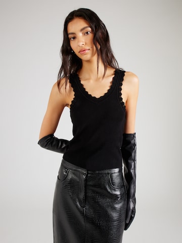 GUESS Knitted Top 'Jovie' in Black: front