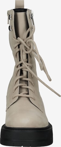 GEOX Lace-Up Ankle Boots in Beige