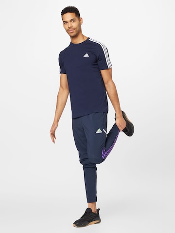 ADIDAS SPORTSWEARTehnička sportska majica 'Essentials' - plava boja