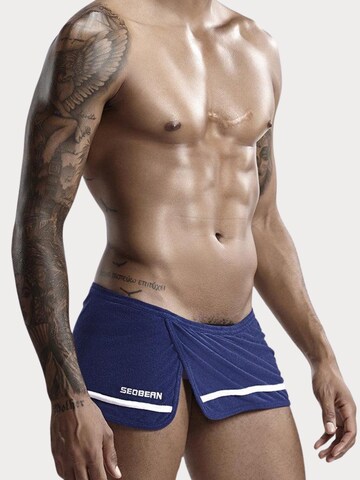 SEOBEAN Slim fit Workout Pants 'Sento' in Blue: front
