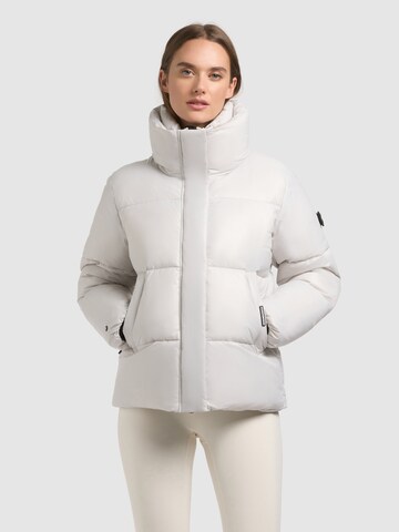 Veste d’hiver 'Nala' khujo en blanc : devant