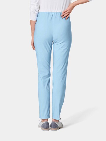 Goldner Slimfit Hose 'Louisa' in Blau